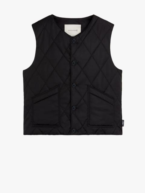 HIG BLACK QUILTED NYLON LINER VEST | GQM-204