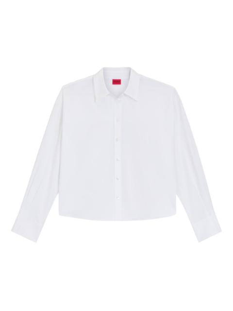 HUGO button-down cropped shirt
