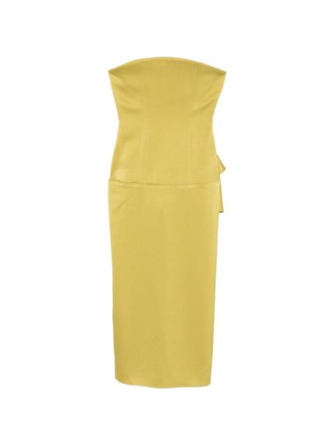 ALEX PERRY strapless midi dress