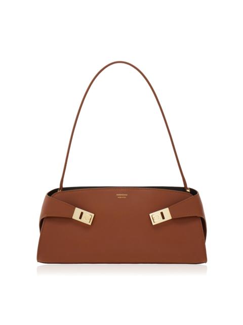 FERRAGAMO Hug East/West Leather Shoulder Bag