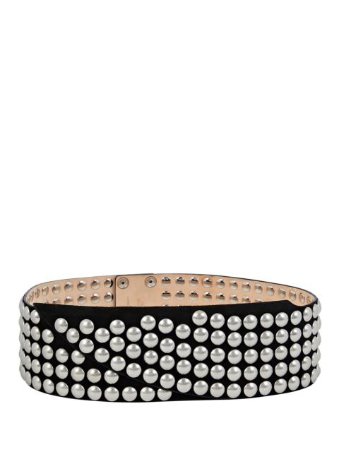 Isabel Marant Lona Studded Leather Waist Belt