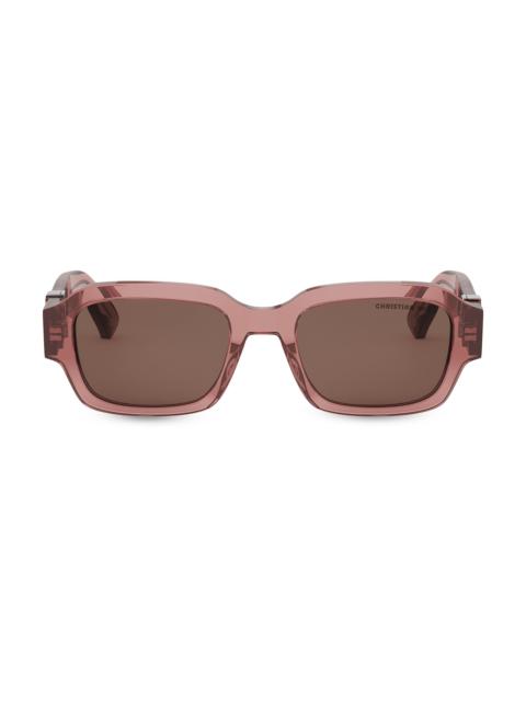 Dior Men's DiorOblique S2I 52MM Rectangular Sunglasses - Pink Brown