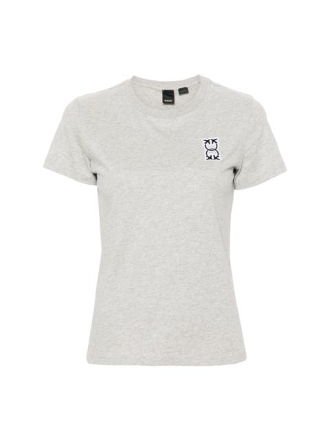 PINKO logo-patch cotton T-shirt