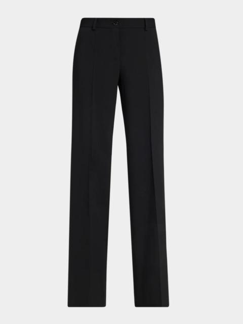 Dolce & Gabbana Micro Canette Straight-Leg Trousers