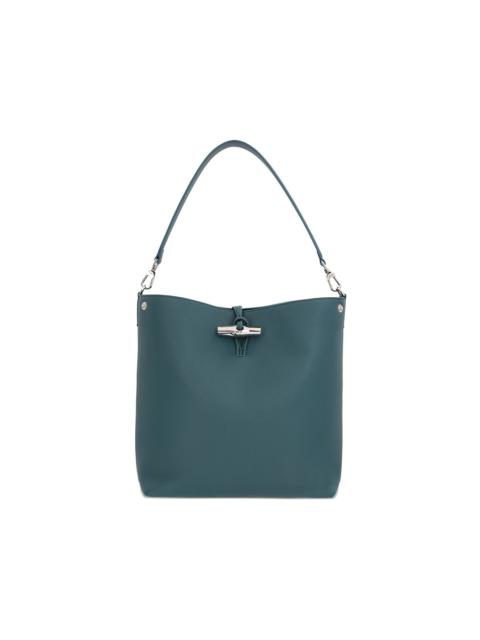 Longchamp Le Roseau silver-tone hardware tote bag