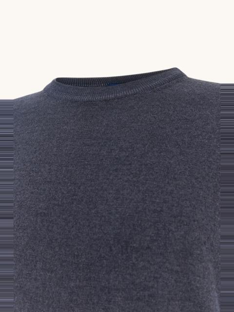 Paul & Shark WOOL CREW‑NECK SWEATER, GARMENT DYED