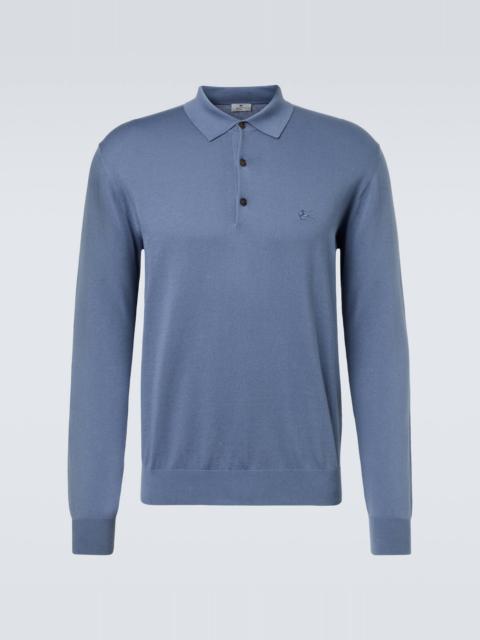 Cotton polo sweater