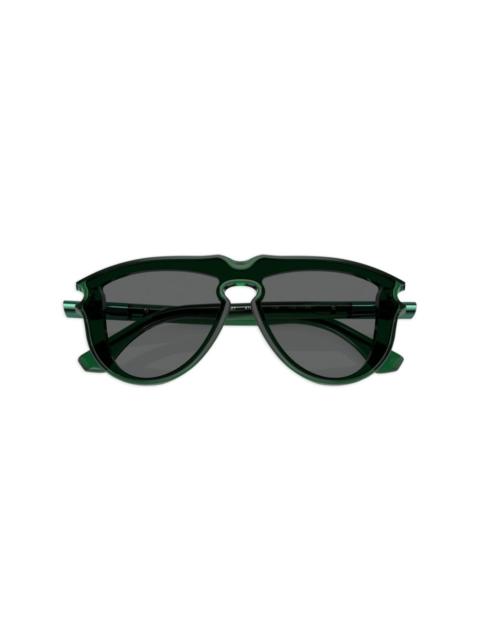 Burberry transparent-design pilot-frame sunglasses