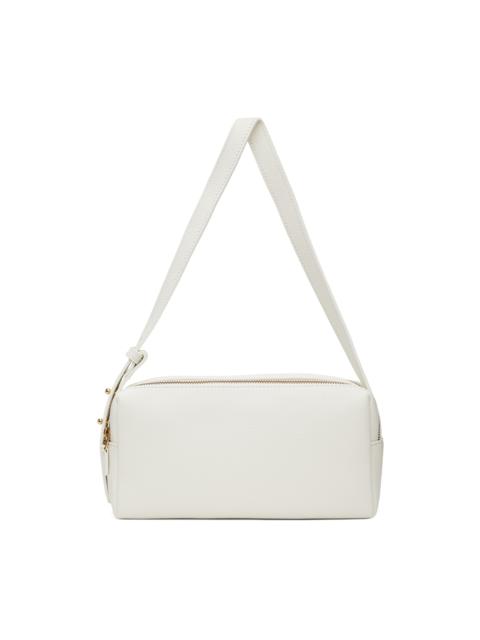 White Trousse Pebbled Leather Bag