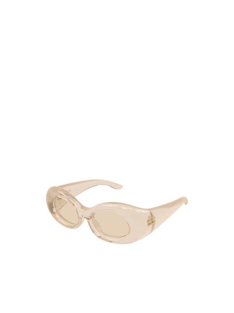 SAINT LAURENT chunky oval-frame sunglasses
