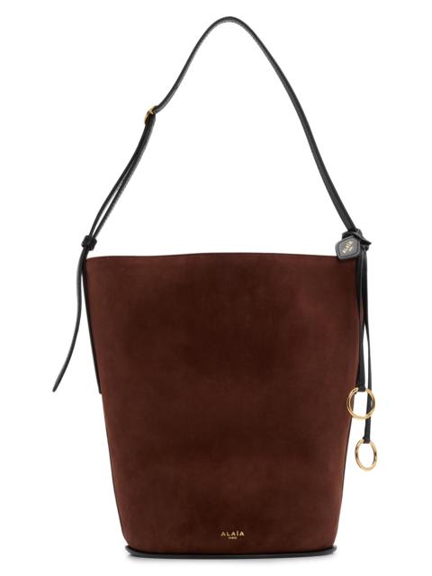 Alaïa Women's Hip Small Suede Bucket Bag - Brun