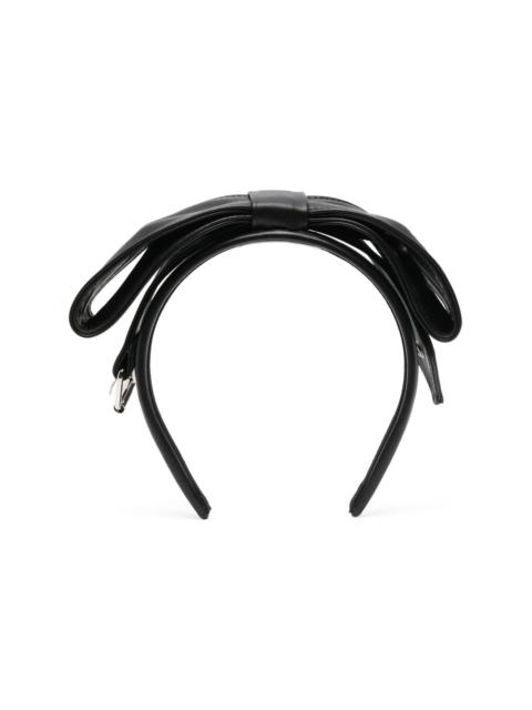 Moschino oversized bow-belt headband