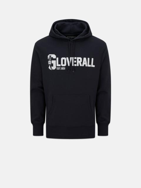 GLOVERALL Unisex Ivy Boys Anniversary Graphic Hoodie Navy