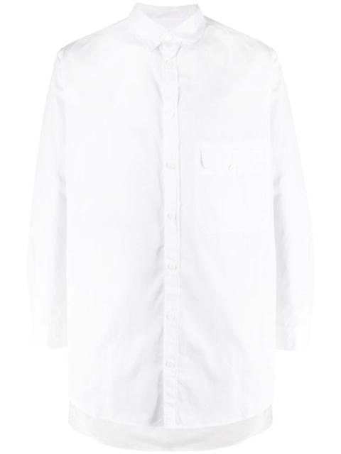 Yohji Yamamoto flap pocket long-length shirt