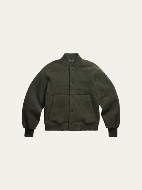 Canada Goose Men's Hudson Fleece Snap-Front Bomber Jacket