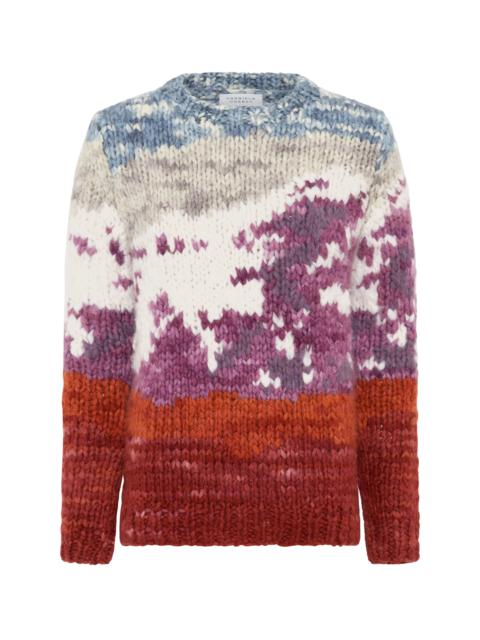 GABRIELA HEARST Sylphora Knit Crewneck Sweater in Mountain Welfat Cashmere
