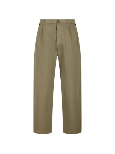 Massimo Osti Studio pleated logo trousers