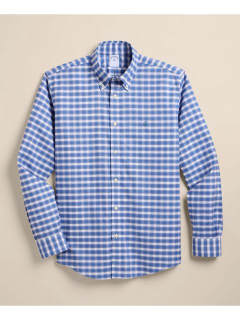 Brooks Brothers Stretch Cotton Non-Iron Oxford Polo Button Down Sport Shirt