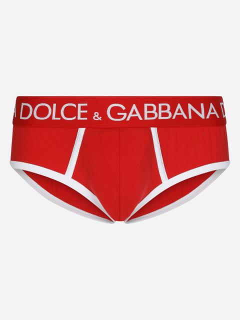 Dolce & Gabbana Two-way stretch jersey Brando briefs with contrasting piping