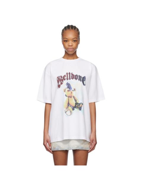 We11done White Punk Teddy T-shirt