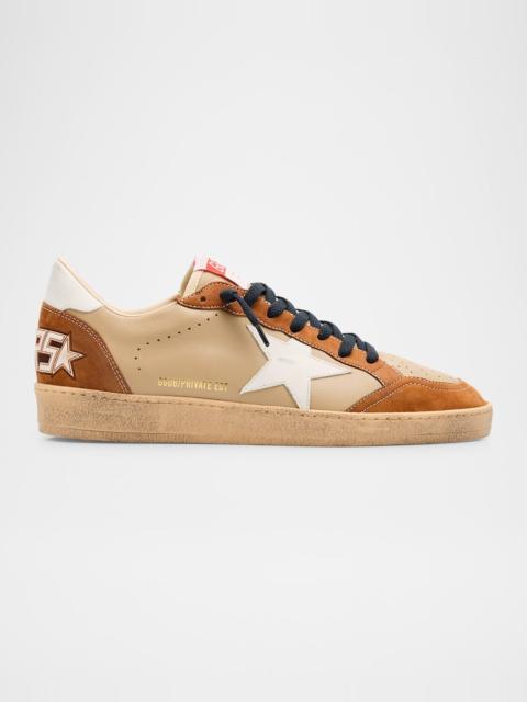Golden Goose Men's Ballstar Low-Top Nubuck Leather Sneakers - Exclusive