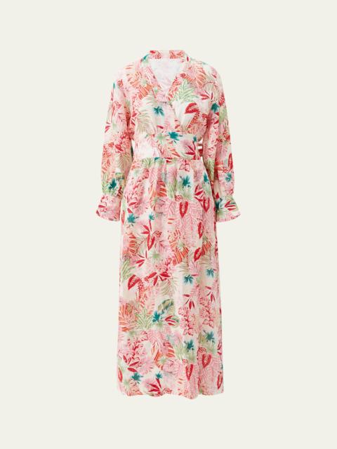MELISSA ODABASH Melina Maxi Wrap Dress