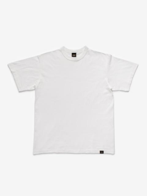 Iron Heart IHT-1610L-WHT 6.5oz Loopwheel Crew Neck T-Shirt with longer body - White