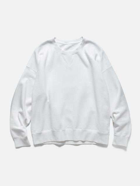 visvim Ultimate Jumbo SB Sweat L/S White
