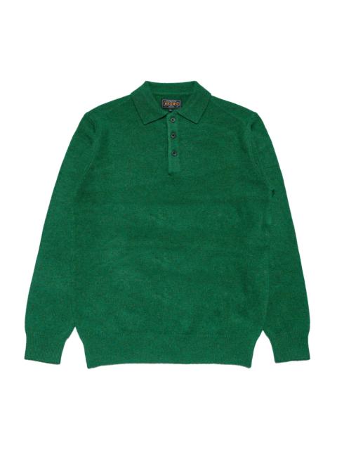 BEAMS PLUS Knit Polo 9G Bright Green