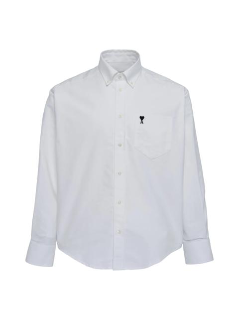 AMI Paris Long Sleeve Shirt With Embroidered ADC