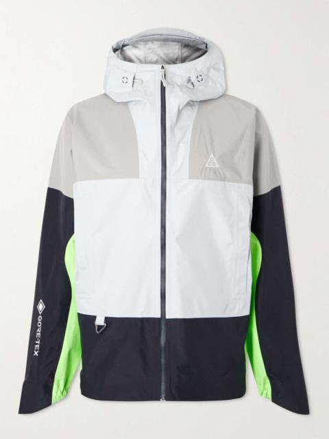 Storm-Fit ADV Colour-Block Recycled-Shell Hooded Jacket