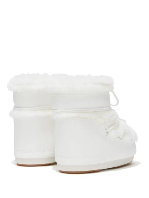 MOON BOOT Moon Boot Icon Low White Faux-fur Boots