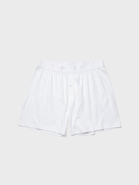 Sunspel Sea Island Cotton One‑Button Shorts