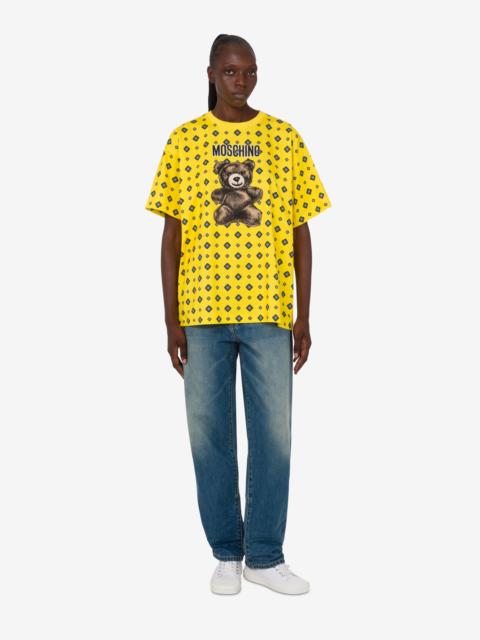 Moschino MOSCHINO TEDDY BEAR ORGANIC COTTON JERSEY T-SHIRT
