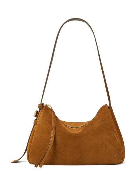 TORY BURCH Women's Romy Suede Shoulder Bag - Caramel