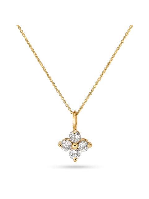 STONE AND STRAND Luckiest Clover Diamond Choker