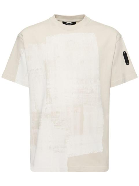 Brushstroke print cotton jersey t-shirt