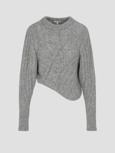 miaou CLARKE CABLE KNIT SWEATER - GREY