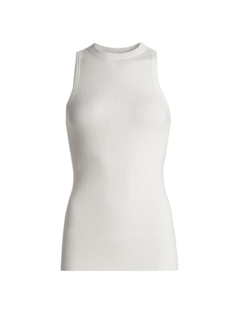 LISA YANG Women's Amya Rib-Knit Cotton-Cashmere Tank - Salt