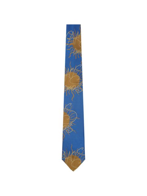Vivienne Westwood Blue 8.5cm 'Chaos' Tie