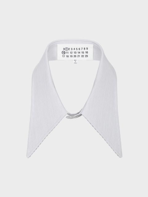 Maison Margiela Pinstripe Cotton Poplin Collar