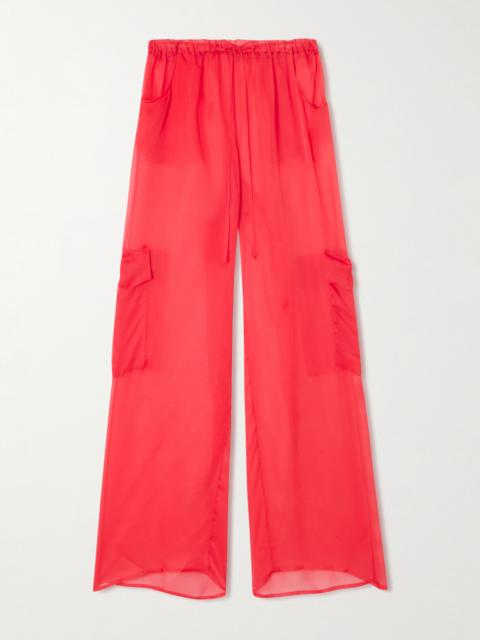 KIKI DE MONTPARNASSE Organza Straight-leg Pants