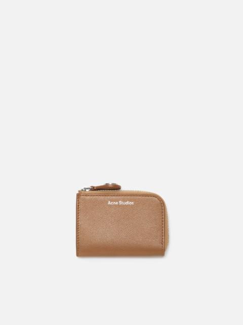Acne Studios Compact Zip Wallet - Caramel brown