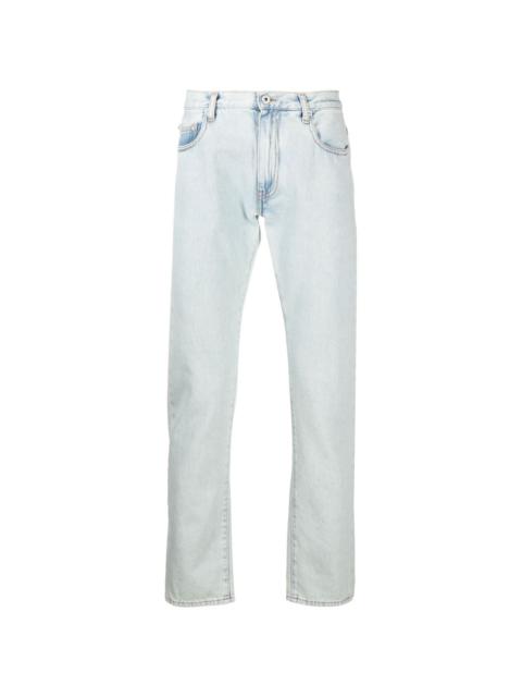 Off-White diagonal stripe slim-fit jeans