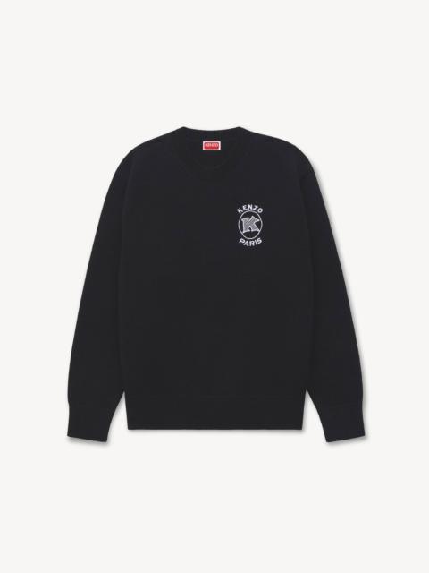 KENZO 'KENZO Paris Emblem' embroidered jumper in cotton
