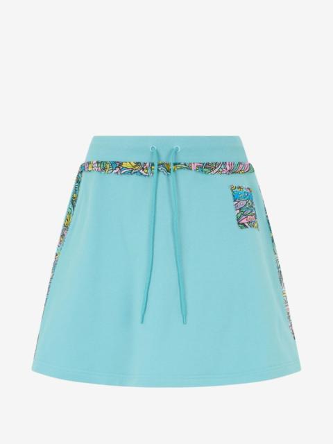 Moschino graphic-print drawstring mini skirt