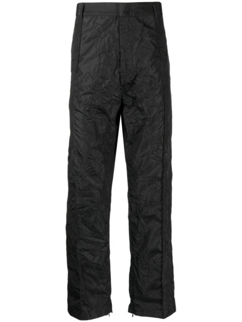 424 crease-effect straight-leg trousers