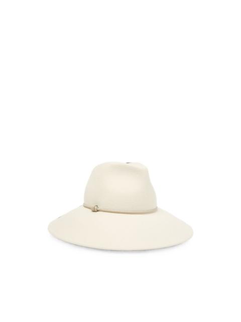 PESERICO beaded-trim wide-brim hat