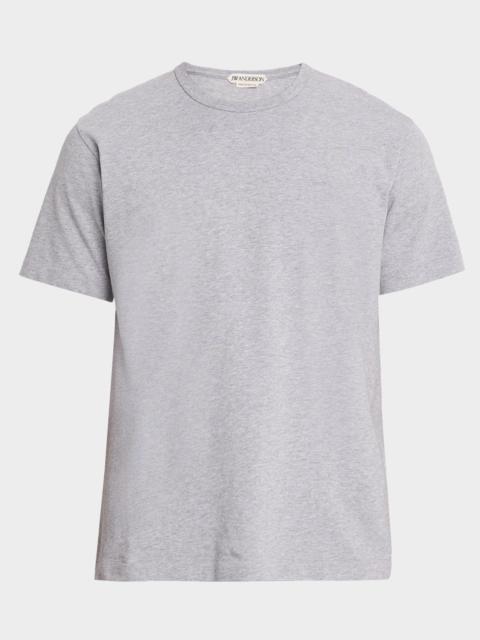 JW Anderson Men's Embroidered-Anchor Cotton Crewneck T-Shirt