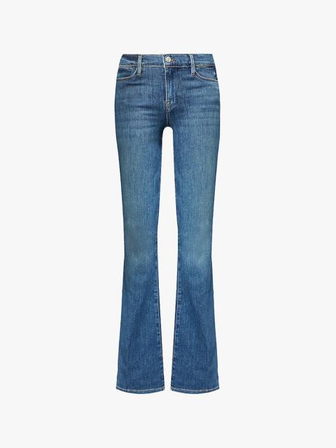 Le High Flare high-rise straight-leg stretch-denim blend jeans